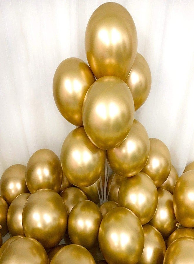 SOI Balloons For Decoration-Set Of 27 Pcs Chrome Balloons For Decoration| Moon Balloons For Decoration|White Golden Balloons| Balloons For Decoration - Image 4